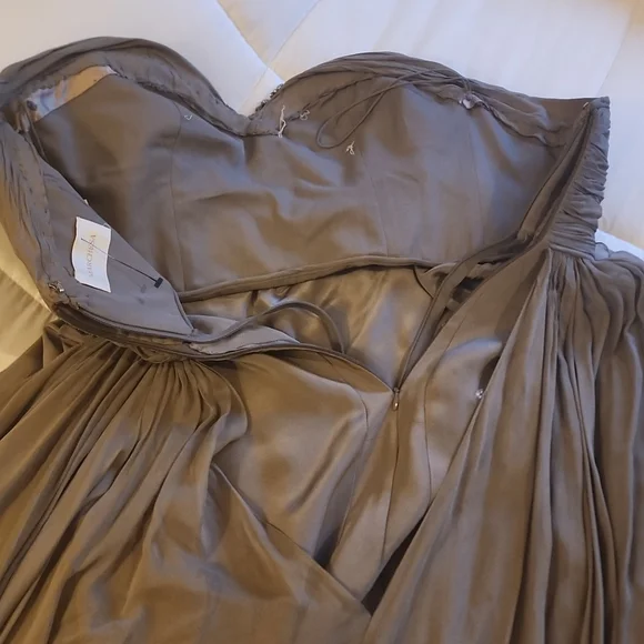 Grey Marchesa Beaded Gown - Picture 4 of 9